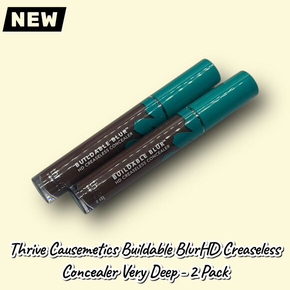 Thrive Causemetics Other - New Thrive Causemetics Buildable Blur™ HD Creaseless Concealer – Very Deep (Warm